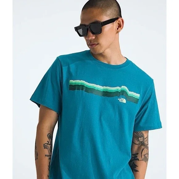 North Face Men's Evolution Tequila Sunrise Short-Sleeve T Shirt Extra Large  New - Picture 3 of 8